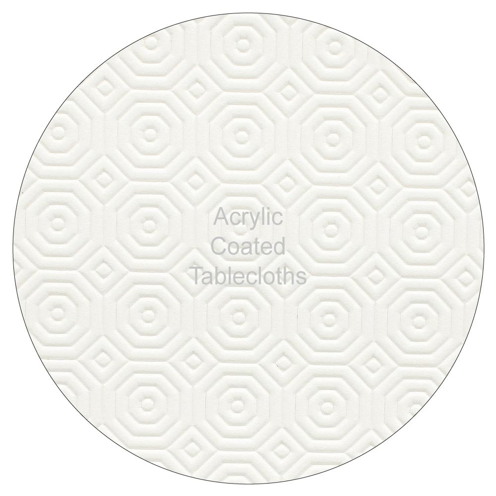 Round White Table Protector