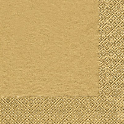 Home Fashion 3ply 40cm Tissue Napkins Gold
