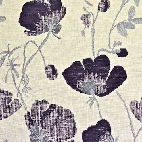 Fryetts Fabric Serafina Fabric, Aubergine, Remnant
