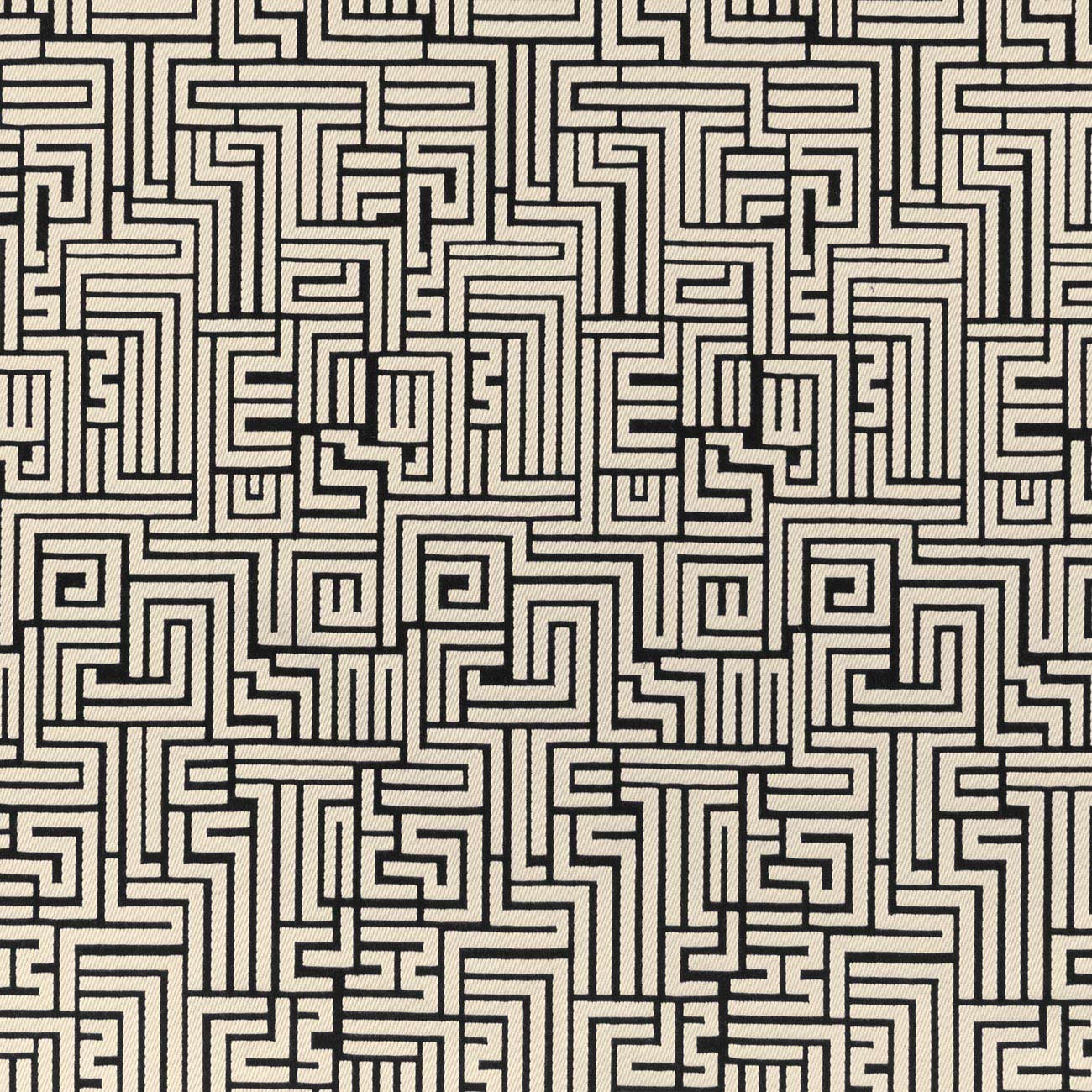 Clarke and Clarke BW1016 Black & White Fabric, Remnant