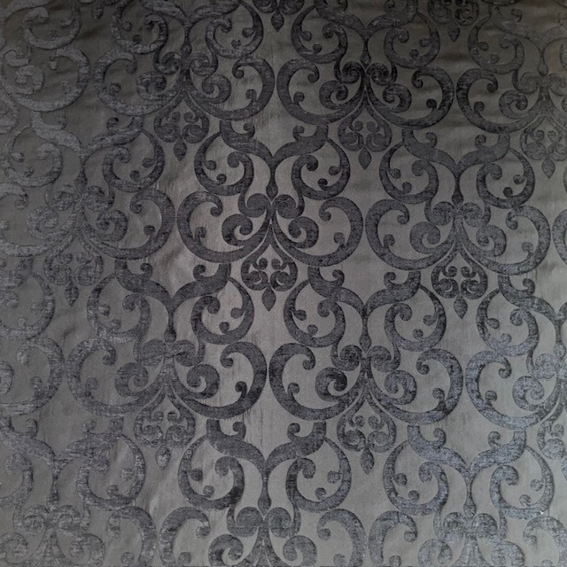 Fryetts Milano Black Fabric, Remnant