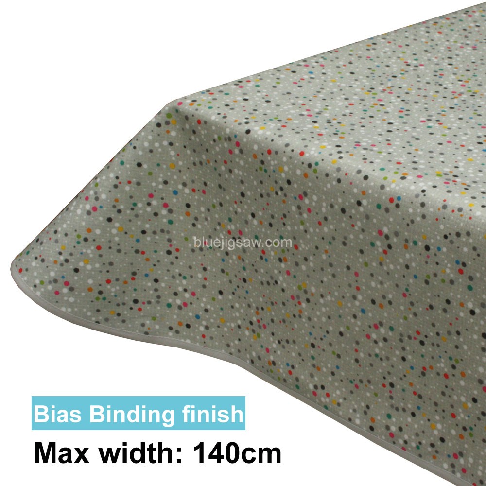 Acrylic Coated Tablecloth with Bias Binding