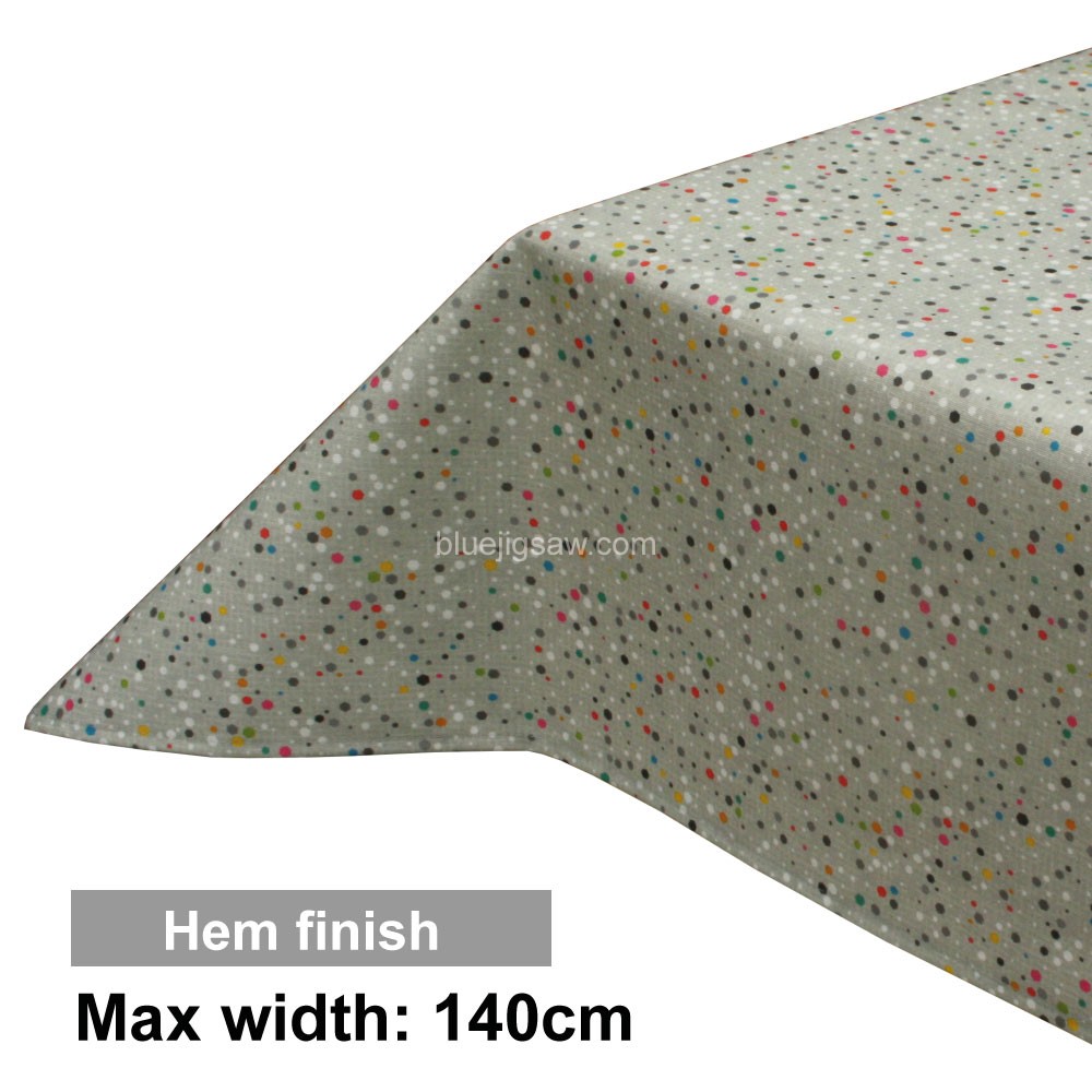 Acrylic Coated Tablecloth with Hem finish