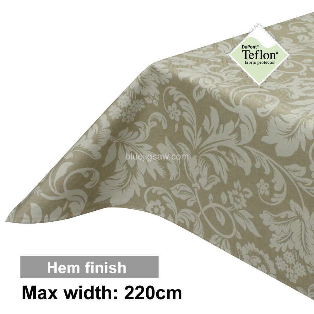 Acrylic Coated Tablecloth with Hem finish