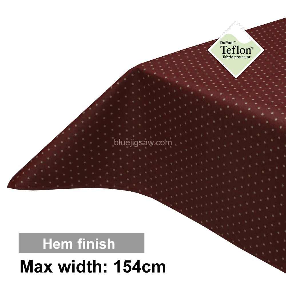 Acrylic Coated Tablecloth with Hem finish