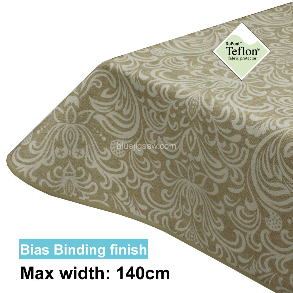 Acrylic Coated Tablecloth with Bias Binding