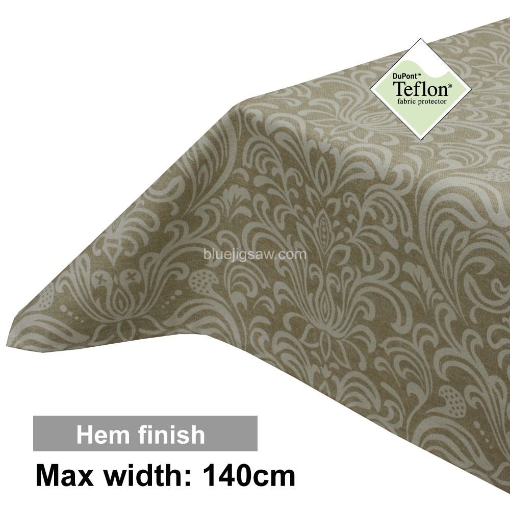 Acrylic Coated Tablecloth with Hem finish