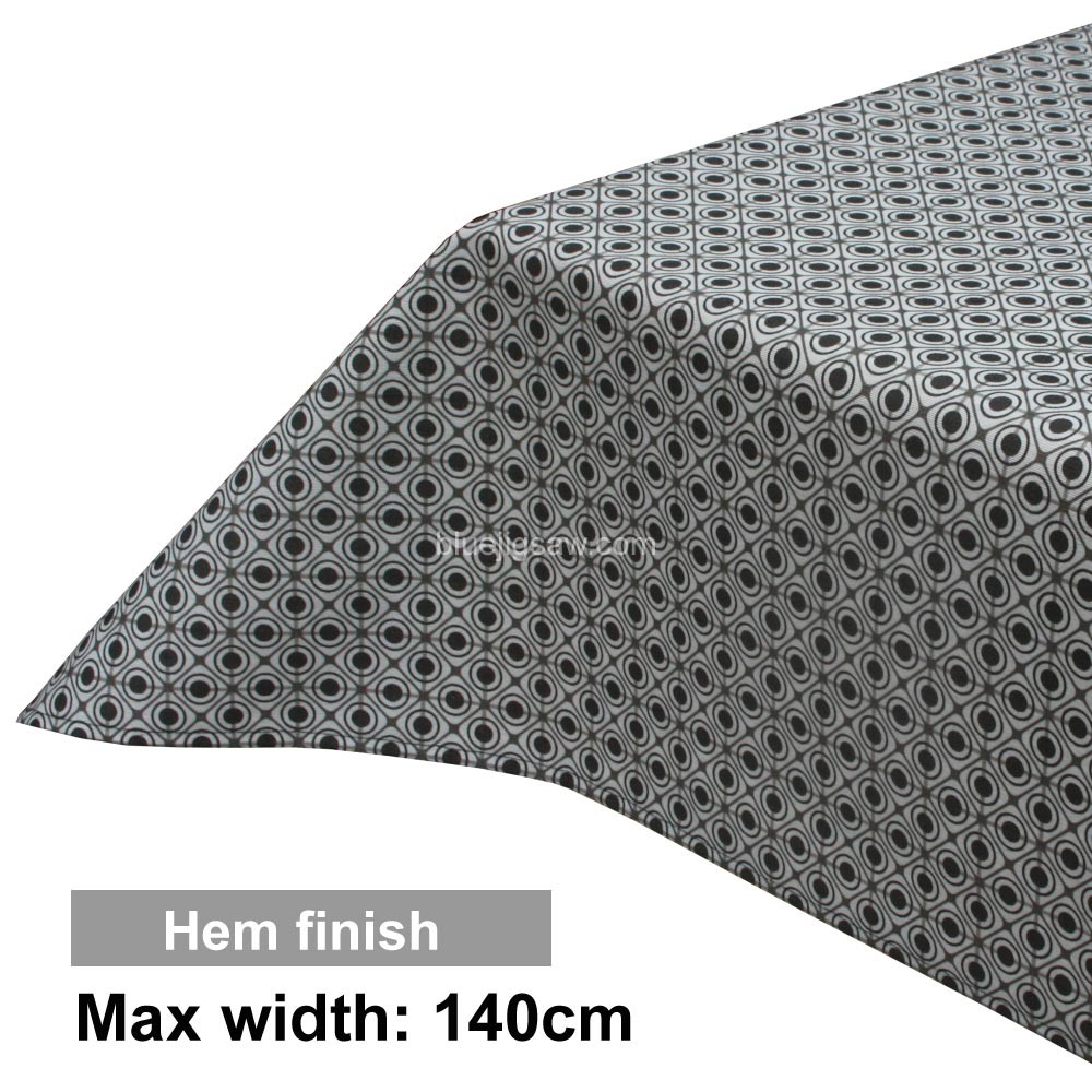 Acrylic Coated Tablecloth with Hem finish
