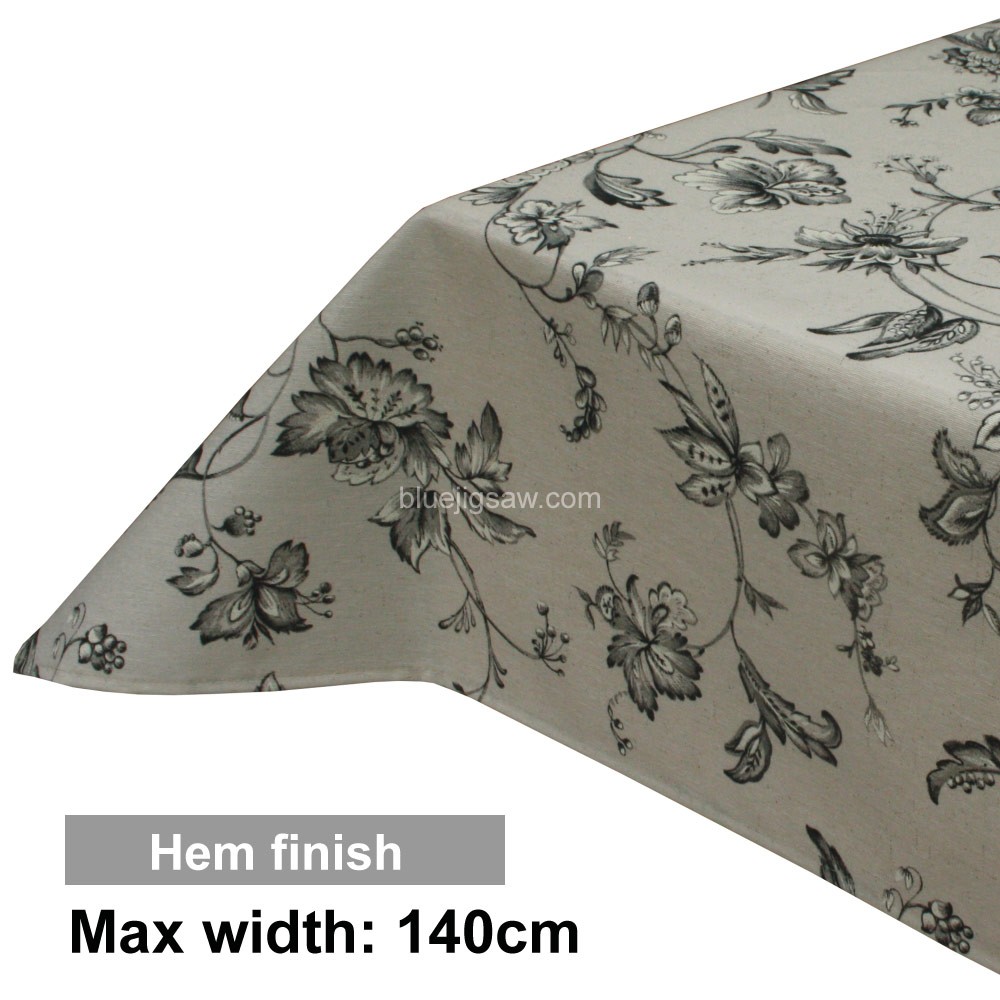 Acrylic Coated Tablecloth with Hem finish