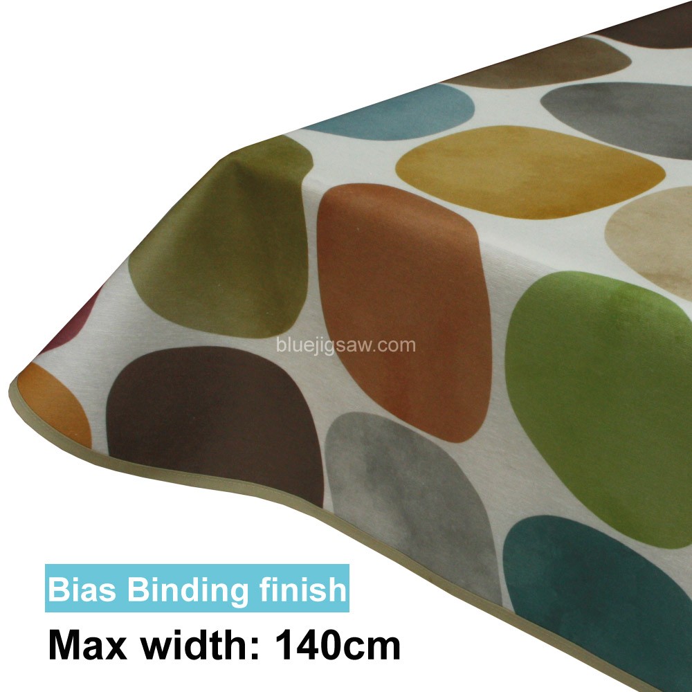 Acrylic Coated Tablecloth with Bias Binding