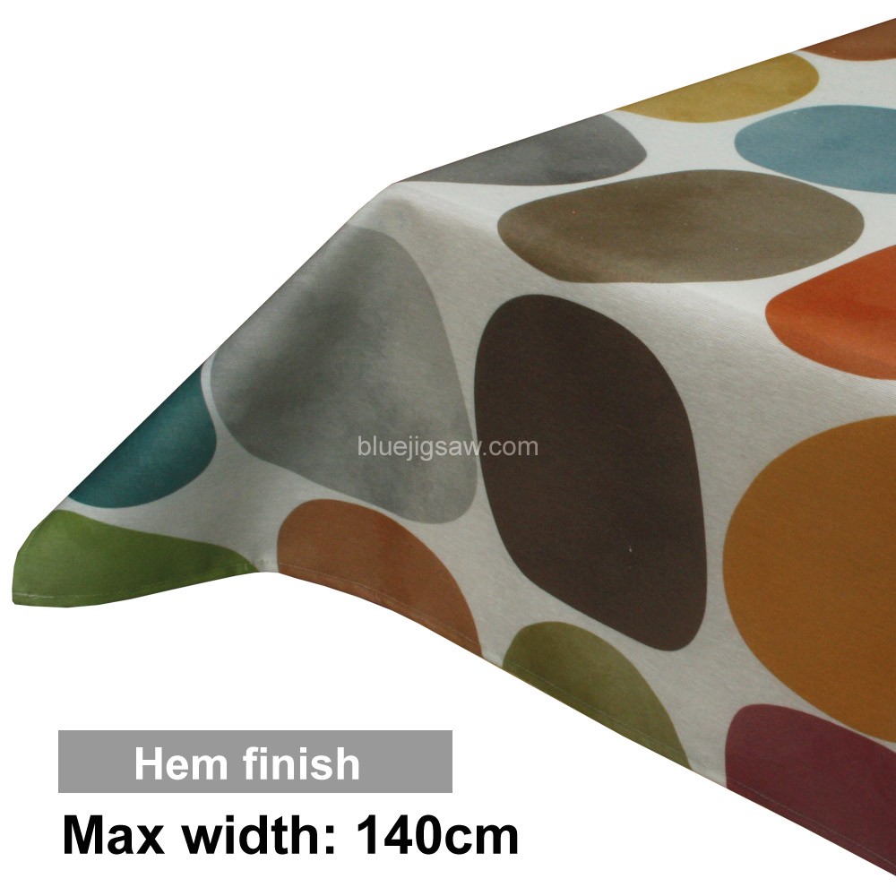 Acrylic Coated Tablecloth with Hem finish