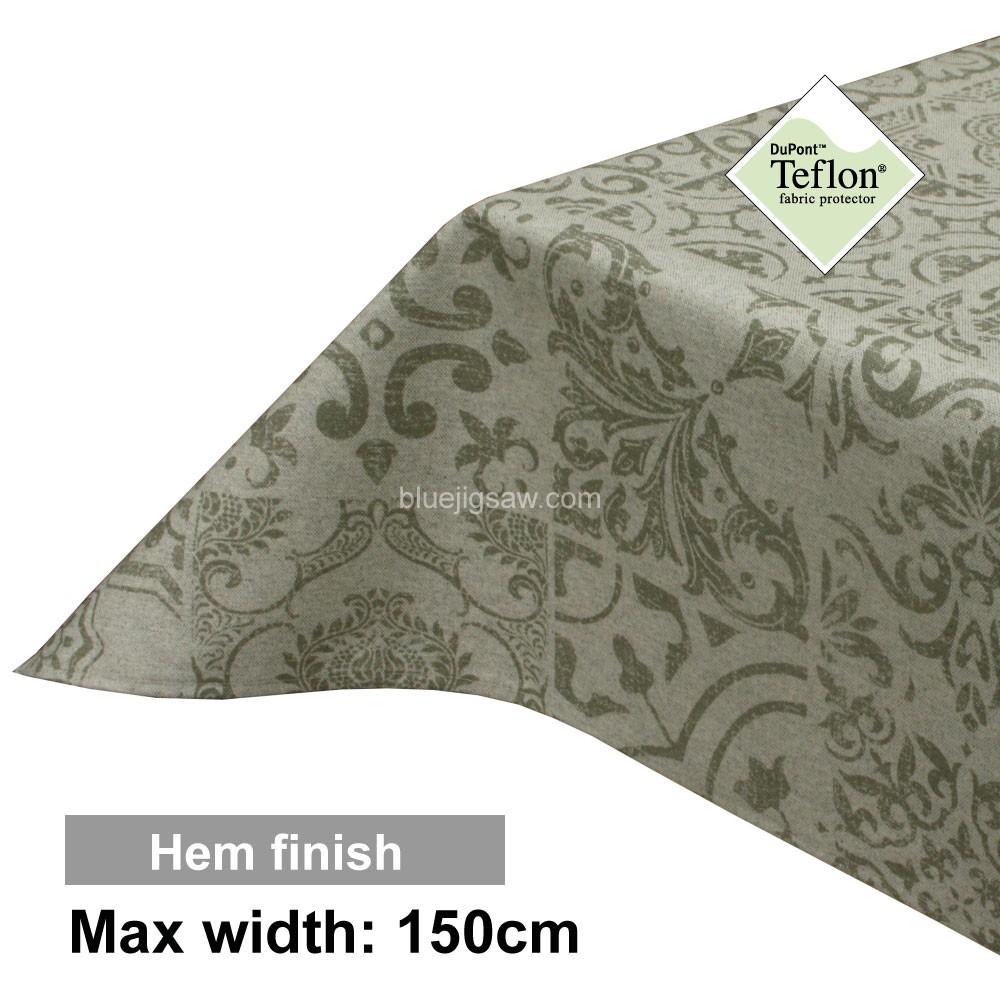 Acrylic Coated Tablecloth with Hem finish