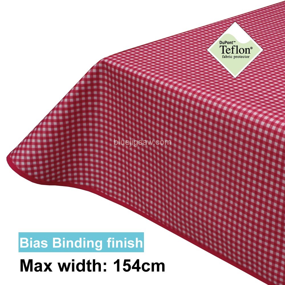 Acrylic Coated Tablecloth with Bias Binding
