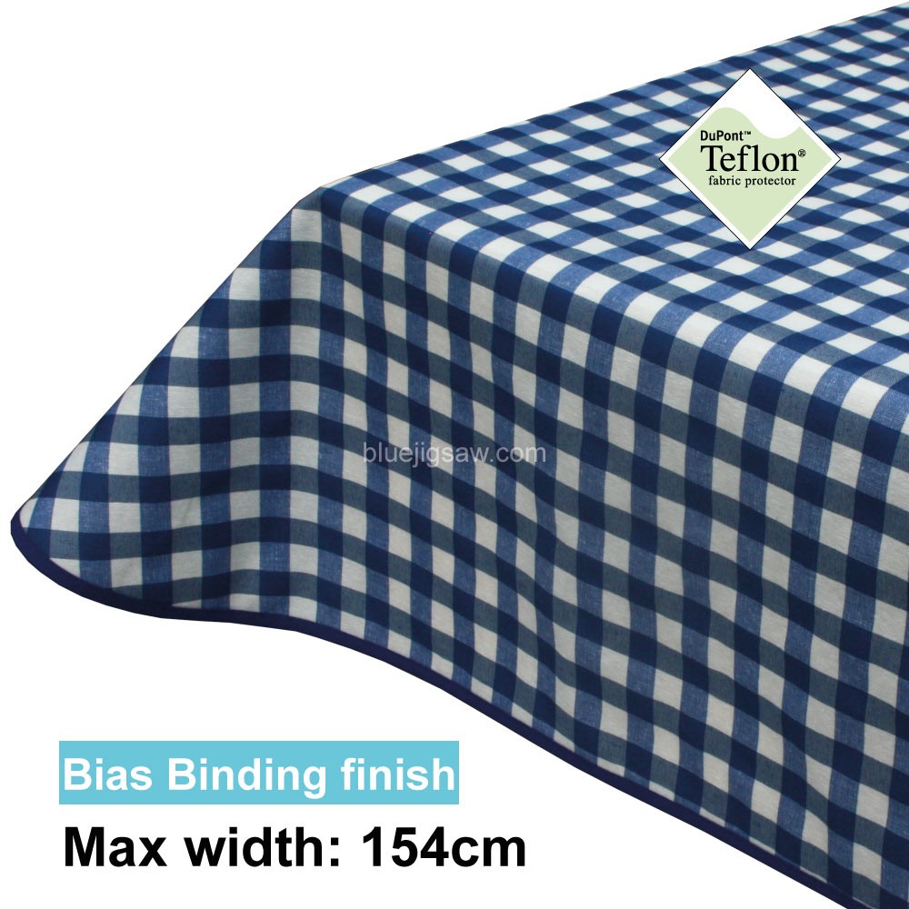 Acrylic Coated Tablecloth with Bias Binding