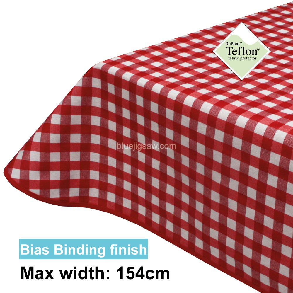 Acrylic Coated Tablecloth with Bias Binding
