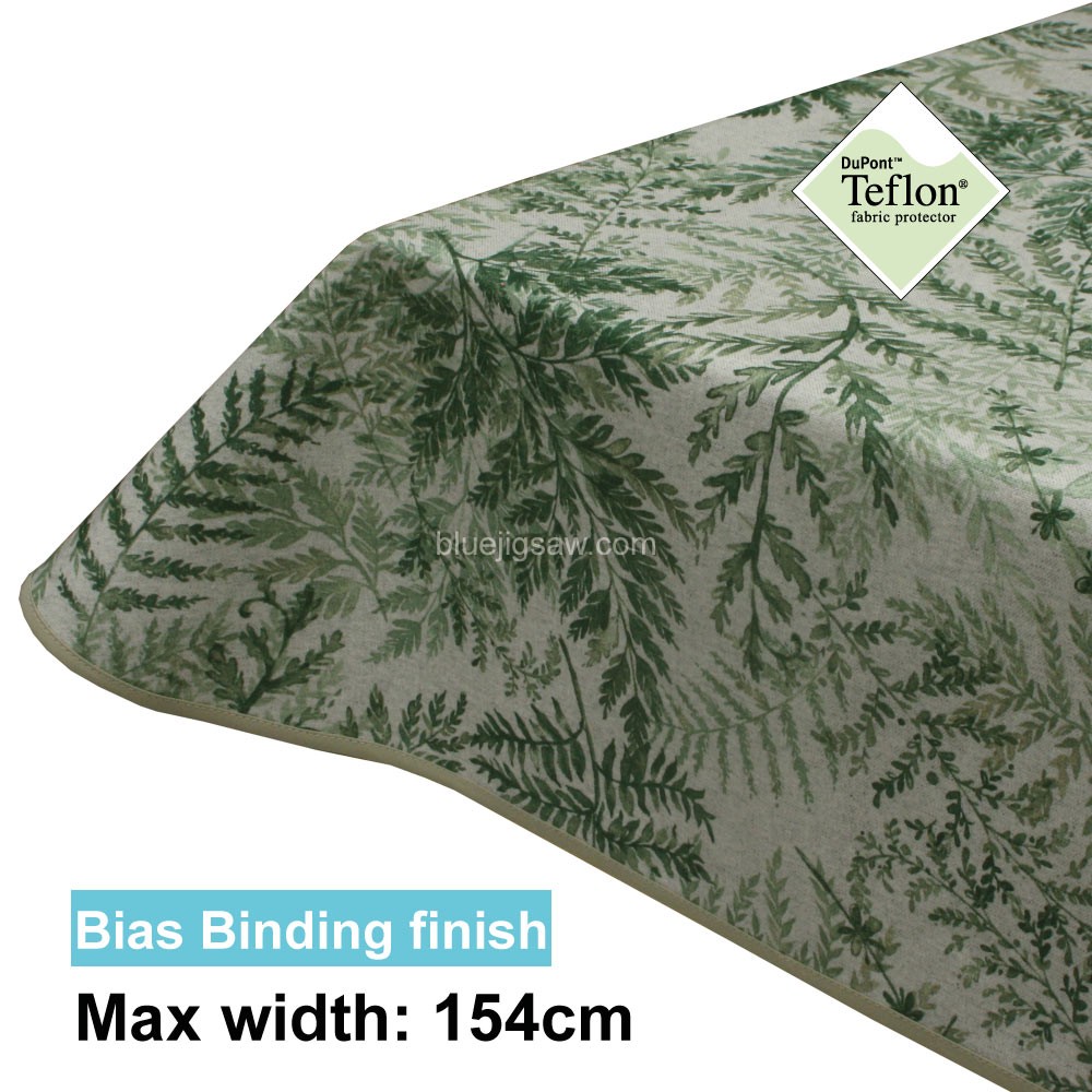 Acrylic Coated Tablecloth with Bias Binding
