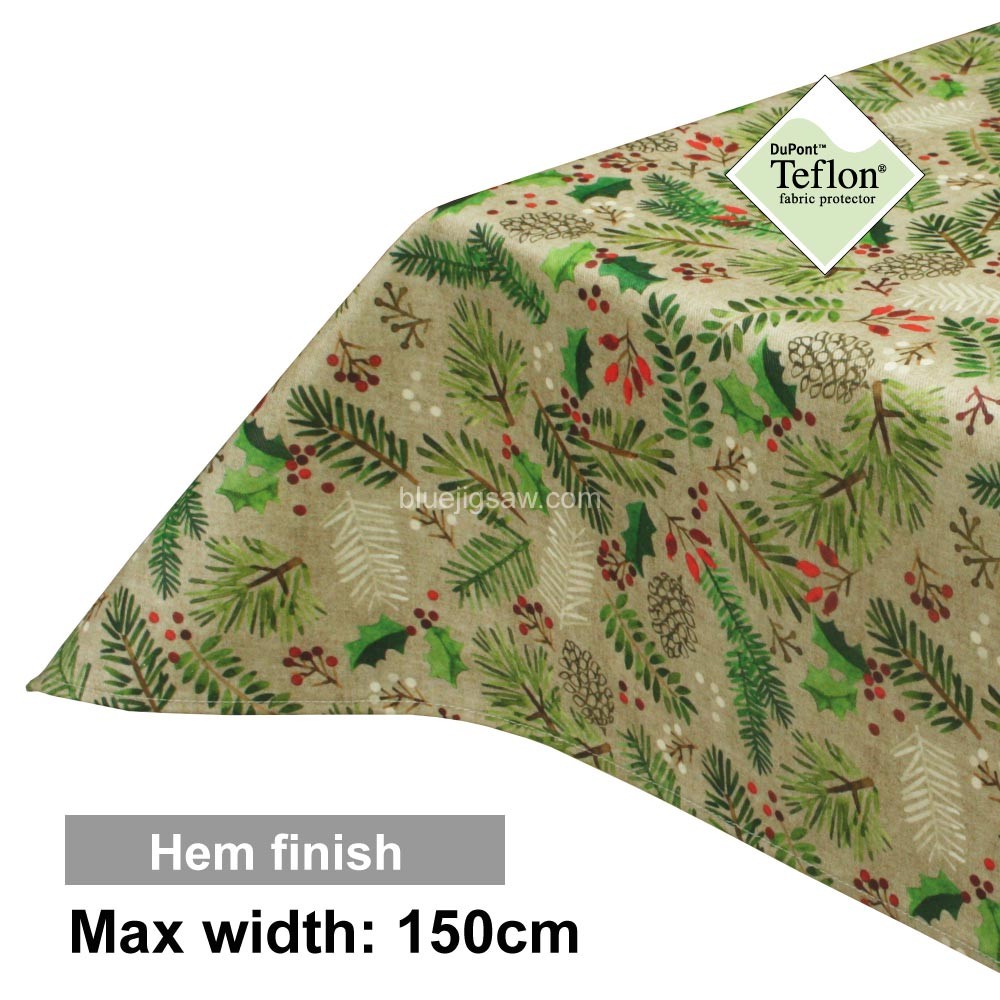 Acrylic Coated Tablecloth with Hem finish