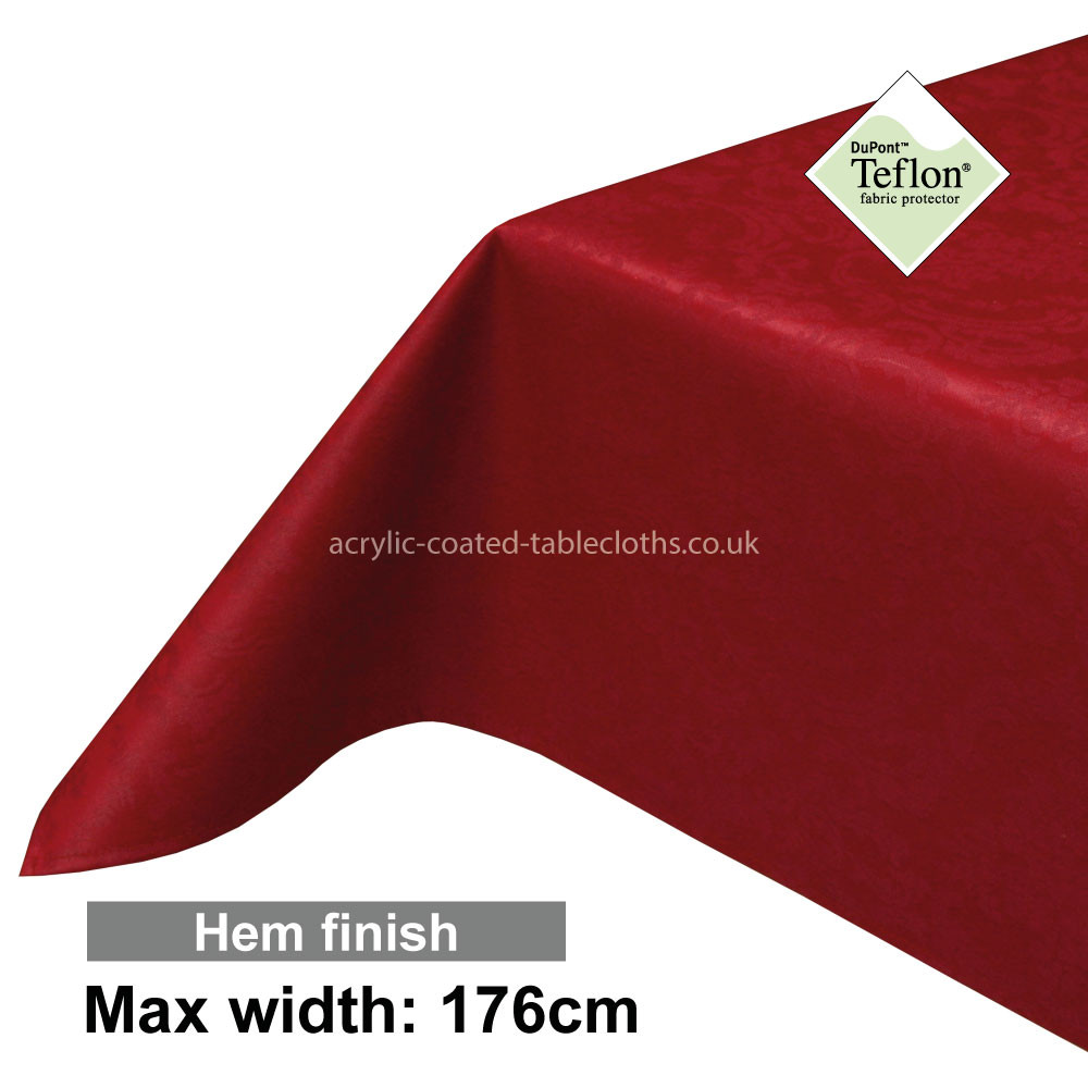 Acrylic Coated Tablecloth with Hem finish