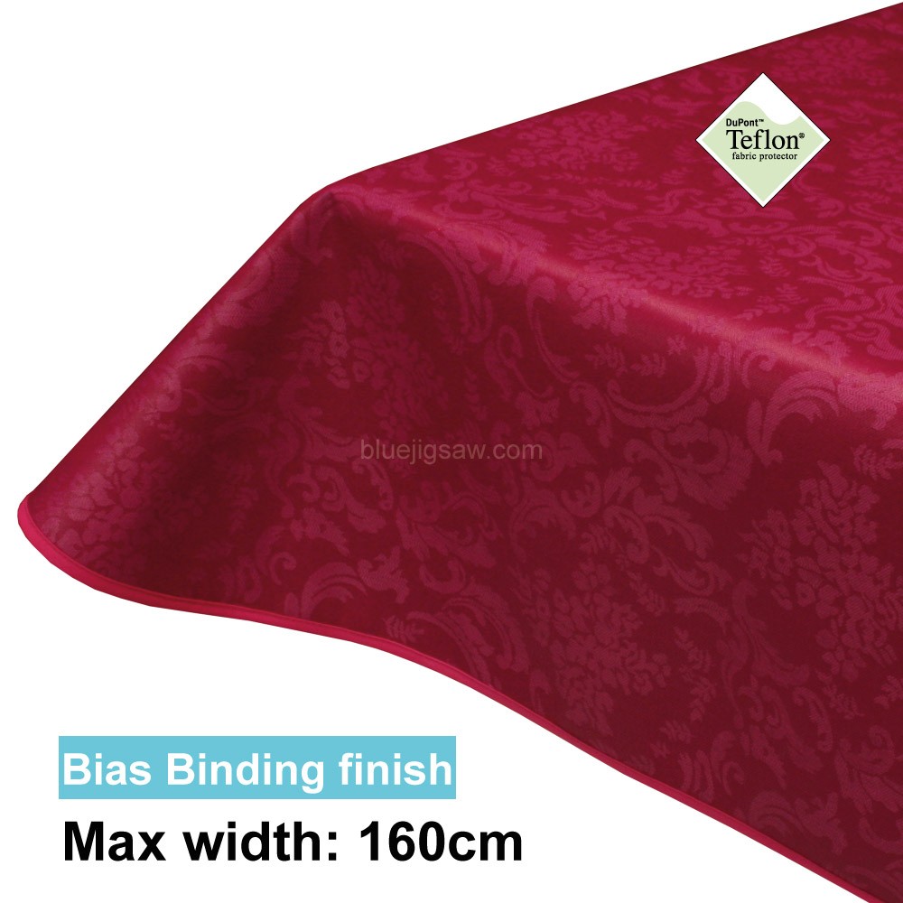Acrylic Coated Tablecloth with Bias Binding