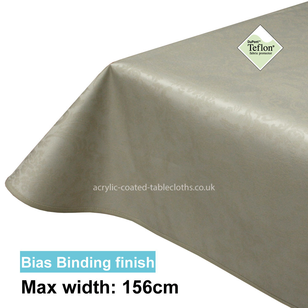 Acrylic Coated Tablecloth with Bias Binding