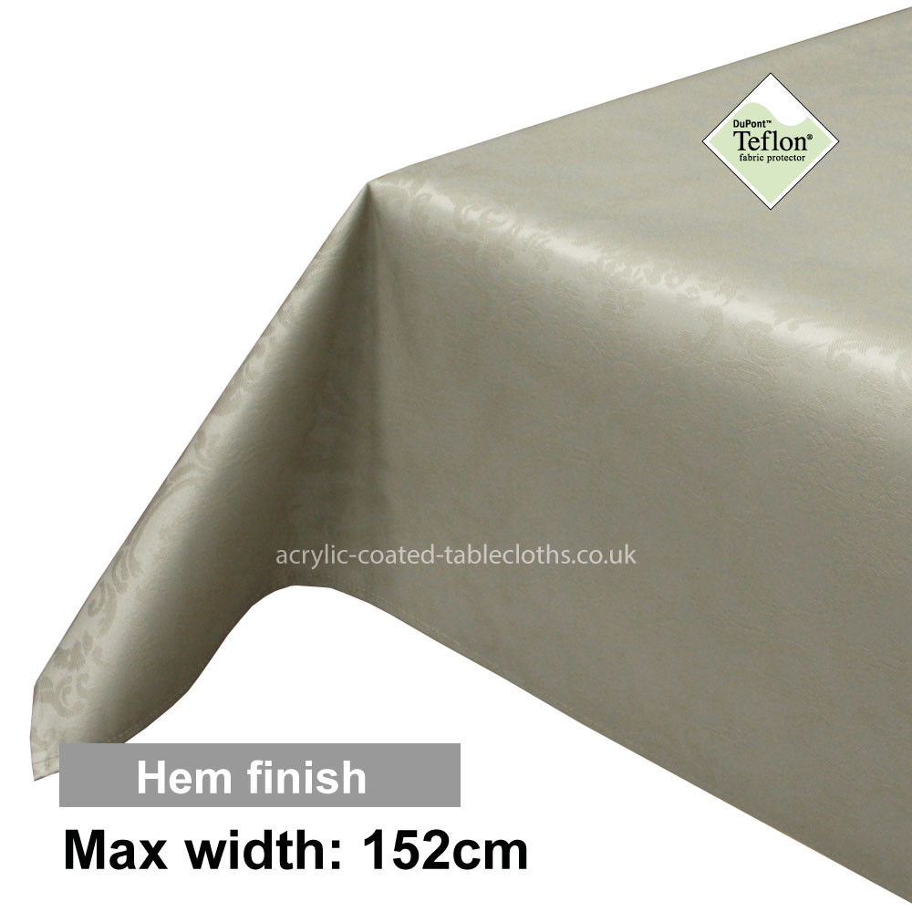 Acrylic Coated Tablecloth with Hem finish