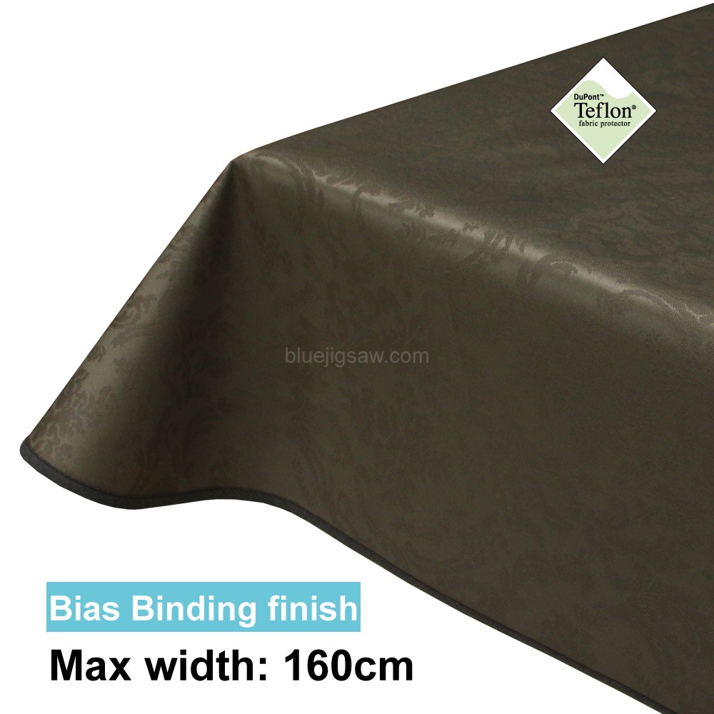Acrylic Coated Tablecloth with Bias Binding