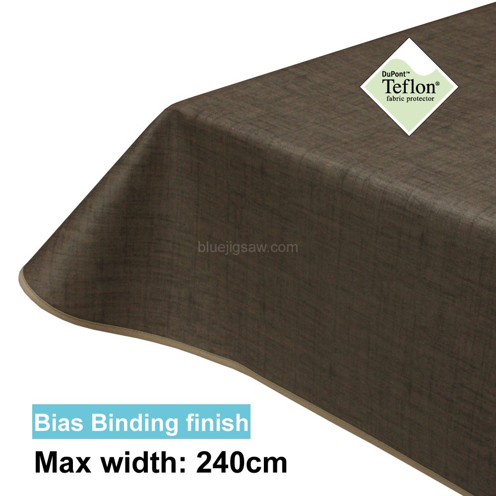 Acrylic Coated Tablecloth with Bias Binding