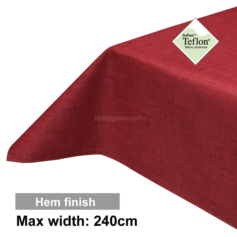 Acrylic Coated Tablecloth with Hem finish