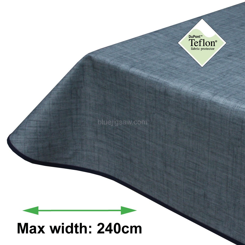 Symphony Light Denim Acrylic Coated Tablecloth