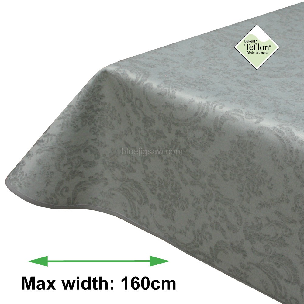 Park Lane Silver Acrylic Coated Tablecloth