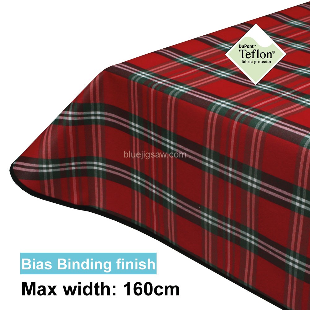 Acrylic Coated Tablecloth with Bias Binding