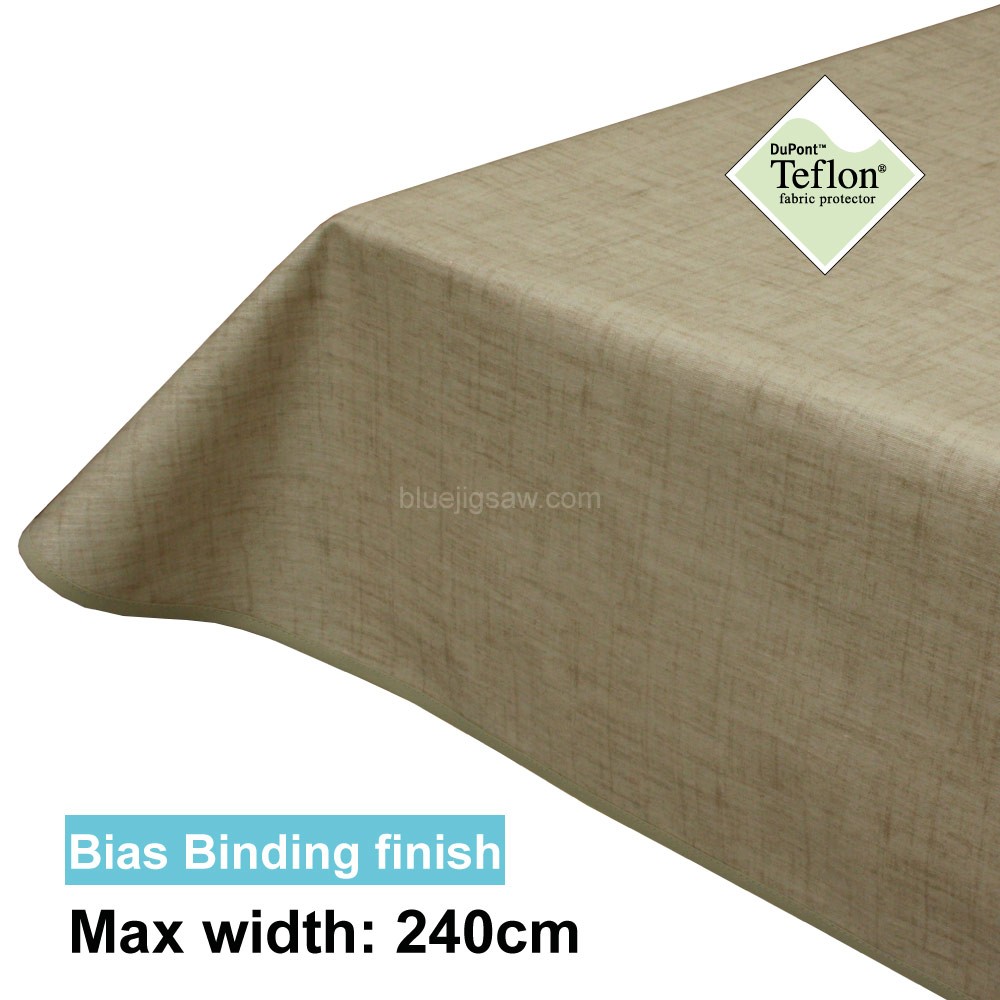 Acrylic Coated Tablecloth with Bias Binding