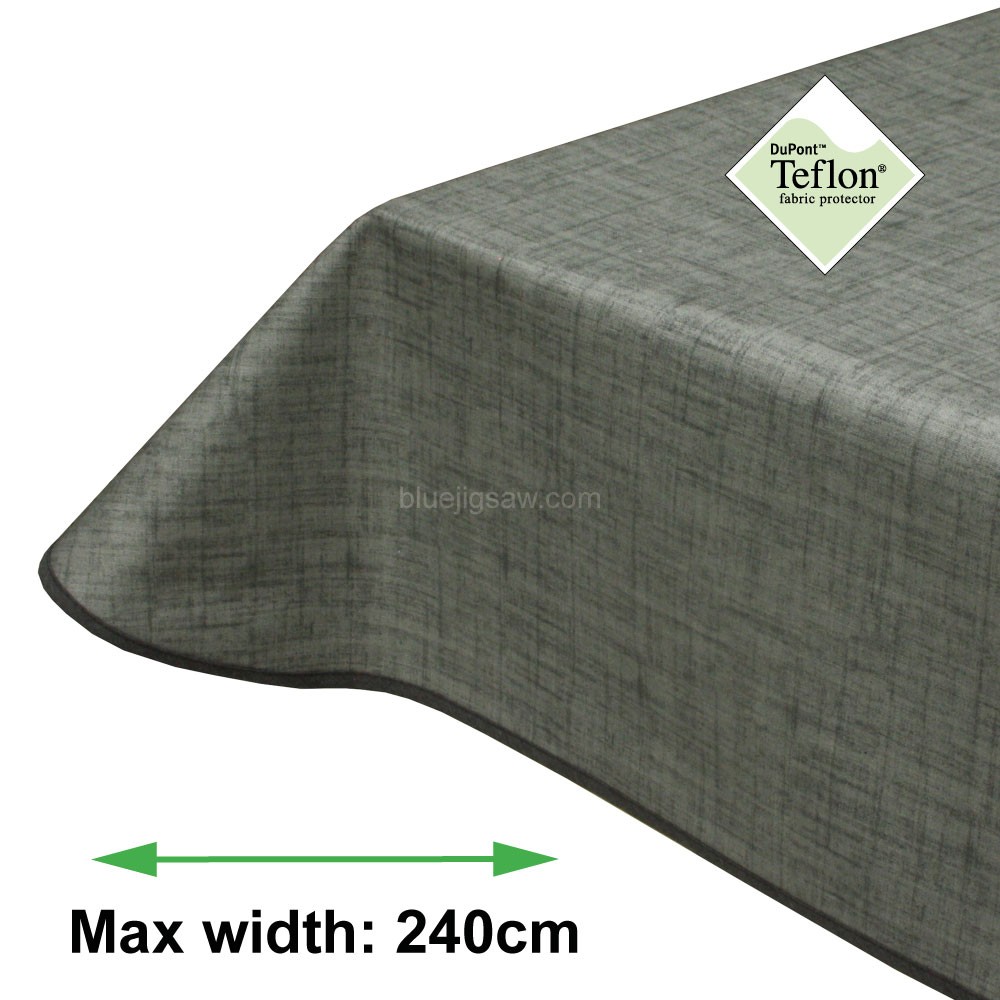 Symphony Grey Acrylic Coated Tablecloth with Teflon