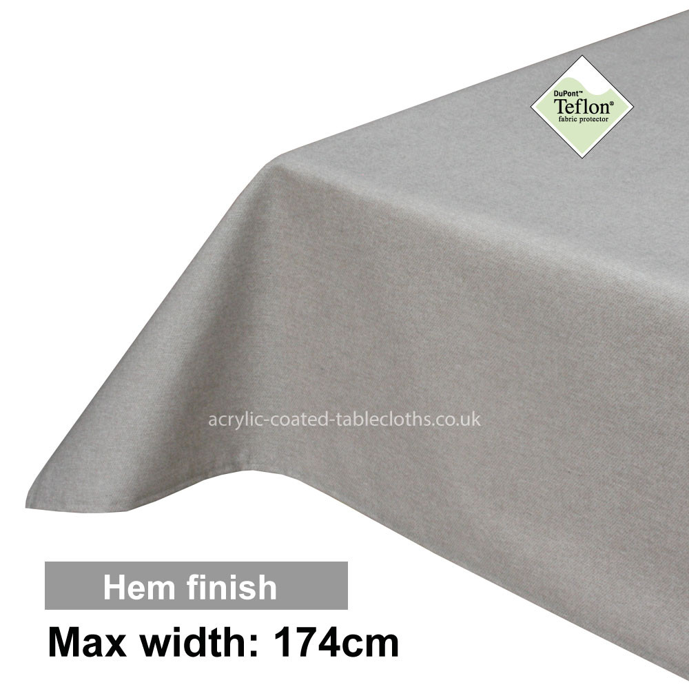 Acrylic Coated Tablecloth with Hem finish