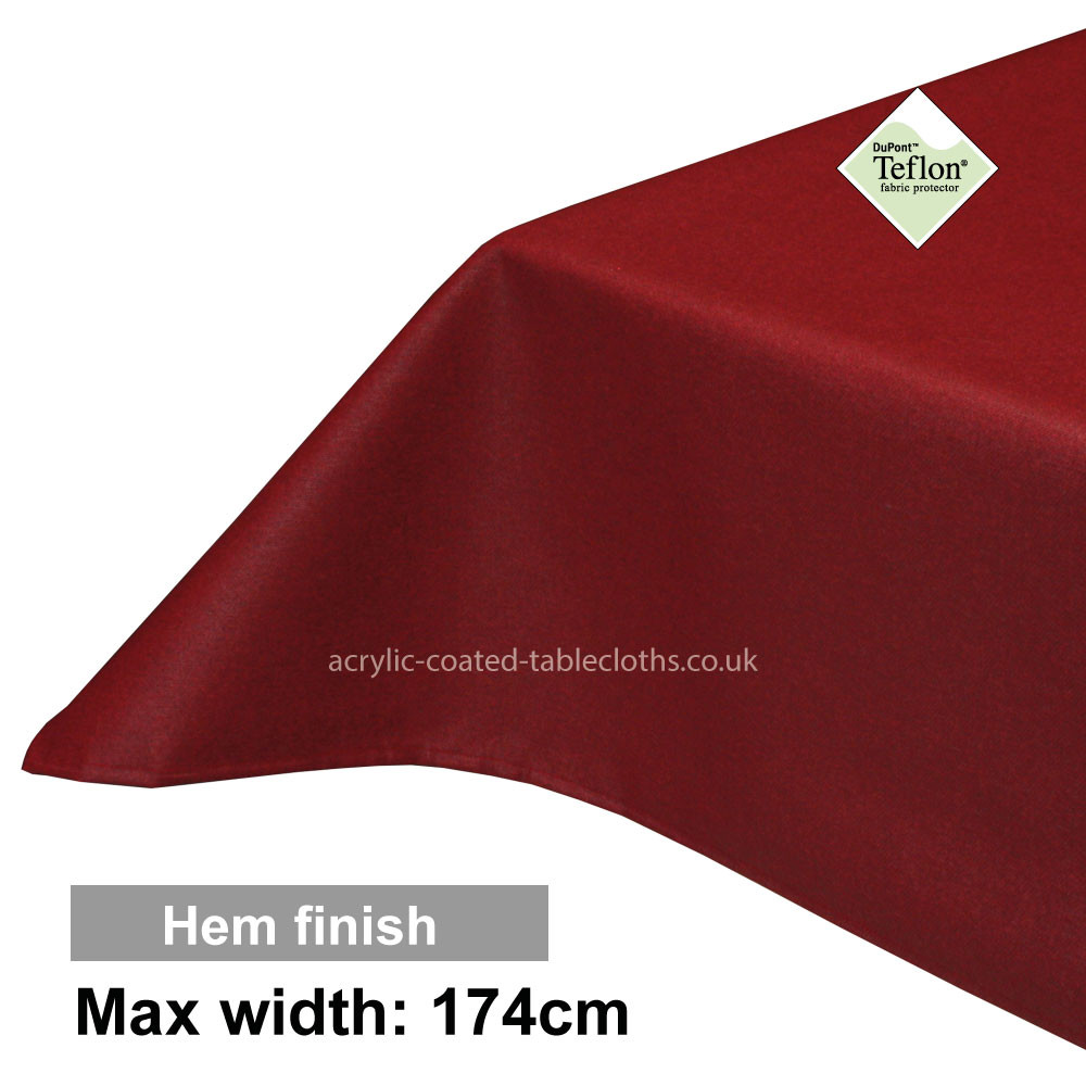 Acrylic Coated Tablecloth with Hem finish