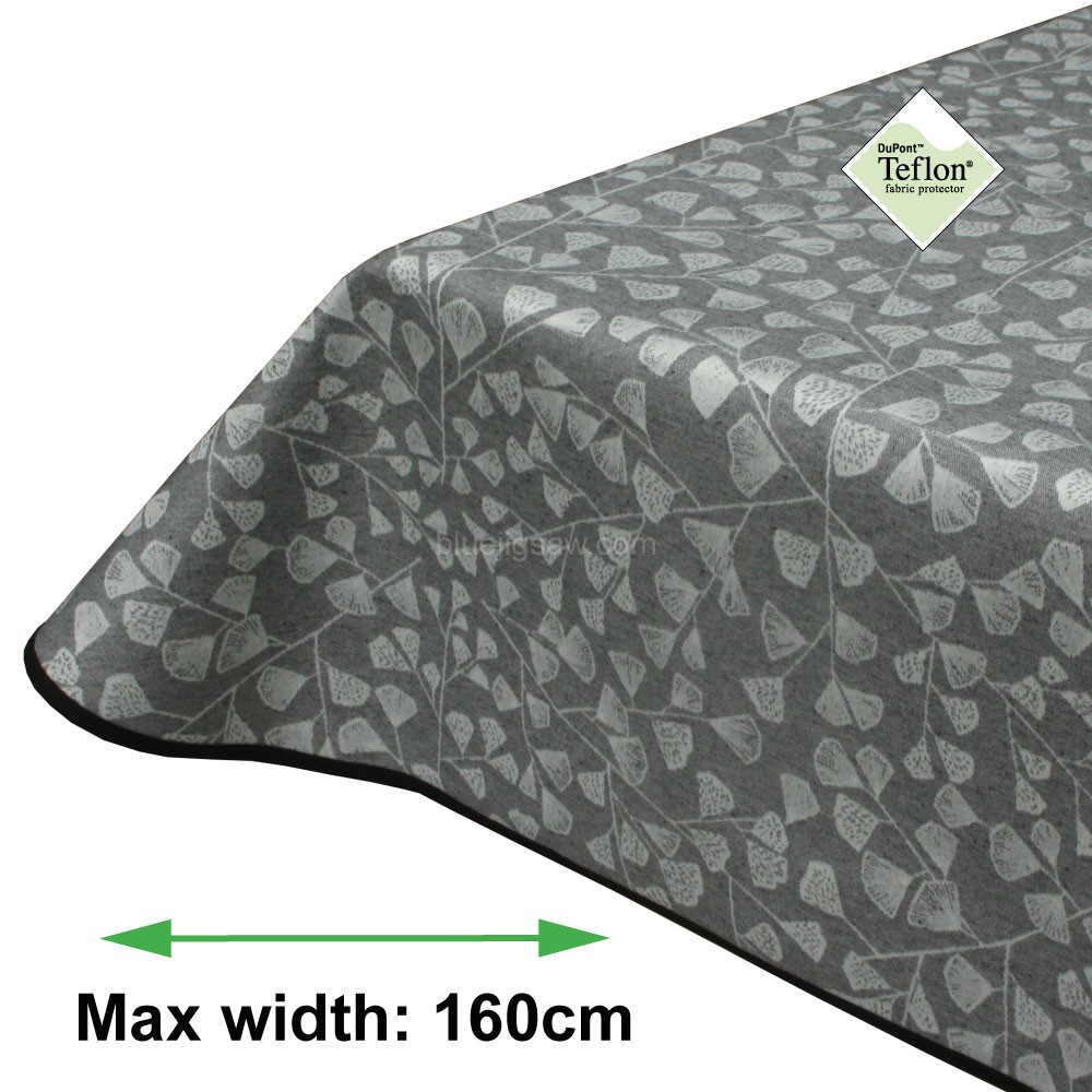 Turin Anthracite Acrylic Coated Tablecloth