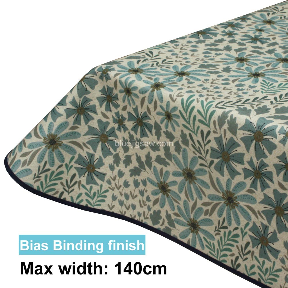 Acrylic Coated Tablecloth with Bias Binding
