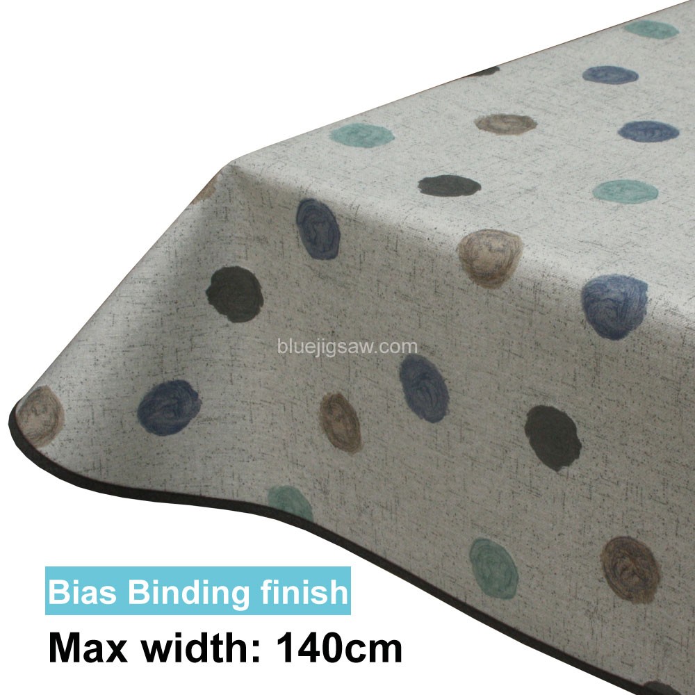 Acrylic Coated Tablecloth with Bias Binding