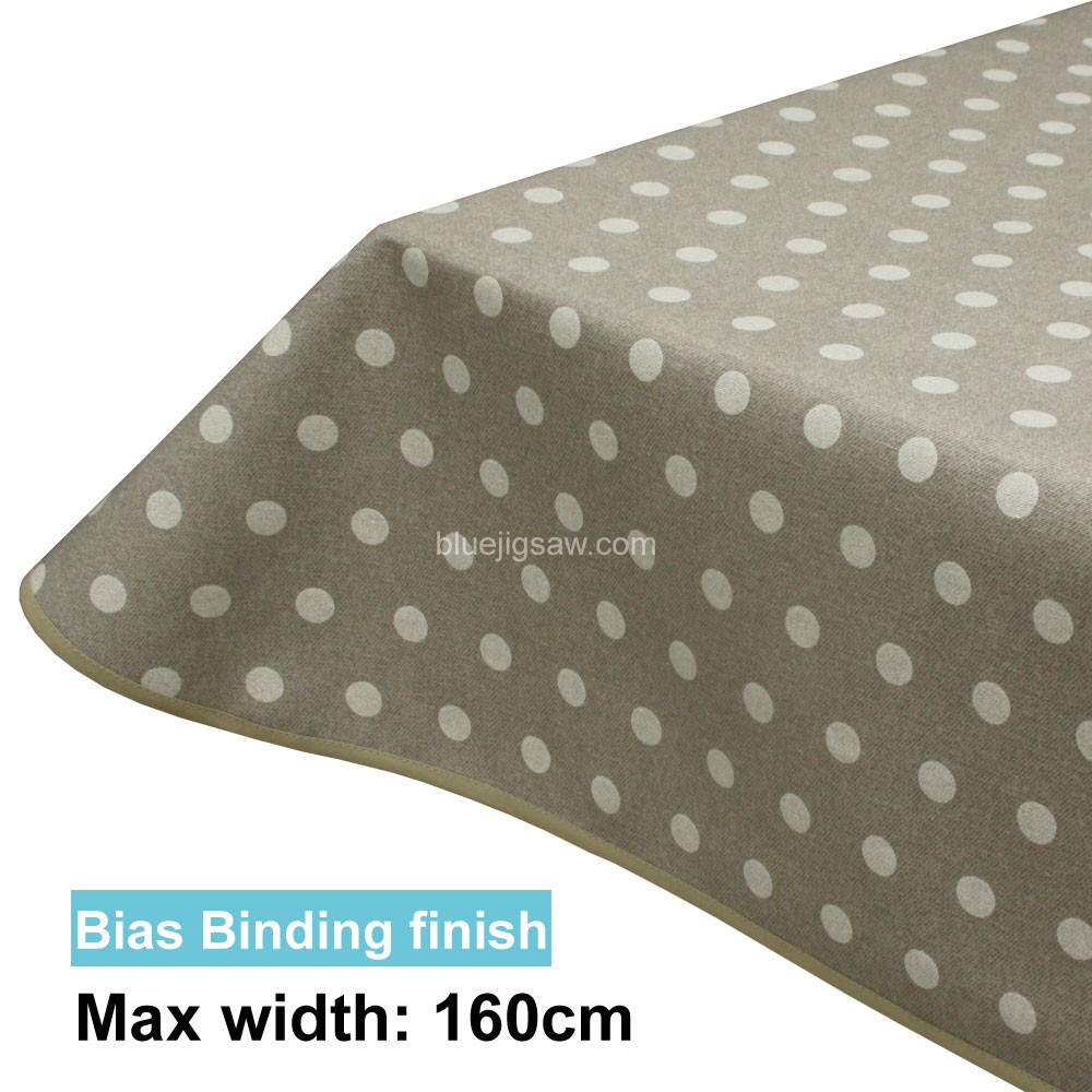 Acrylic Coated Tablecloth with Bias Binding