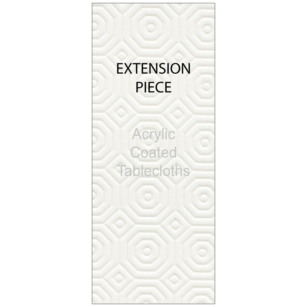 Rectangle Extension White Table Protector