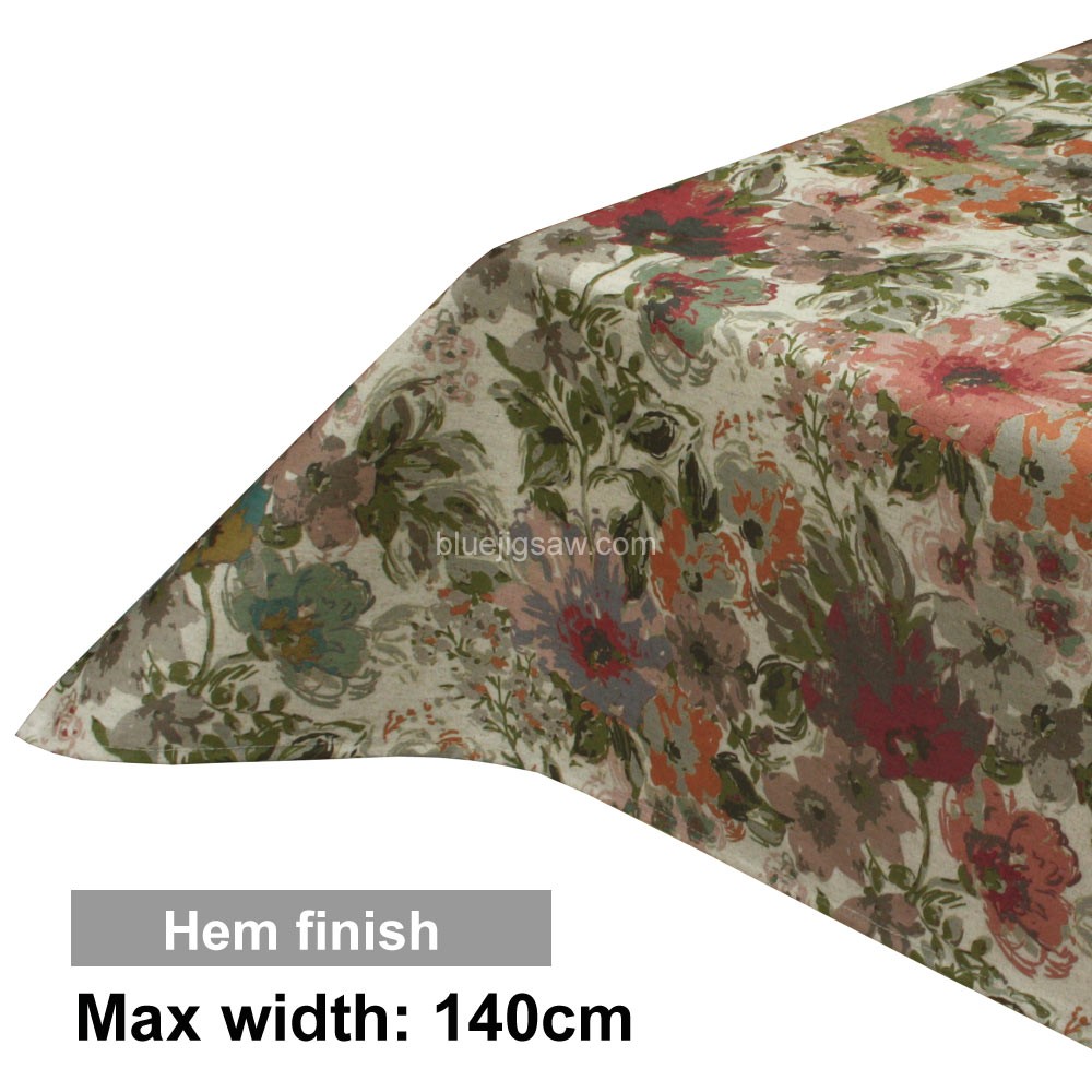 Acrylic Coated Tablecloth with Hem finish