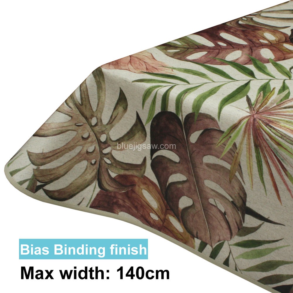 Acrylic Coated Tablecloth with Bias Binding