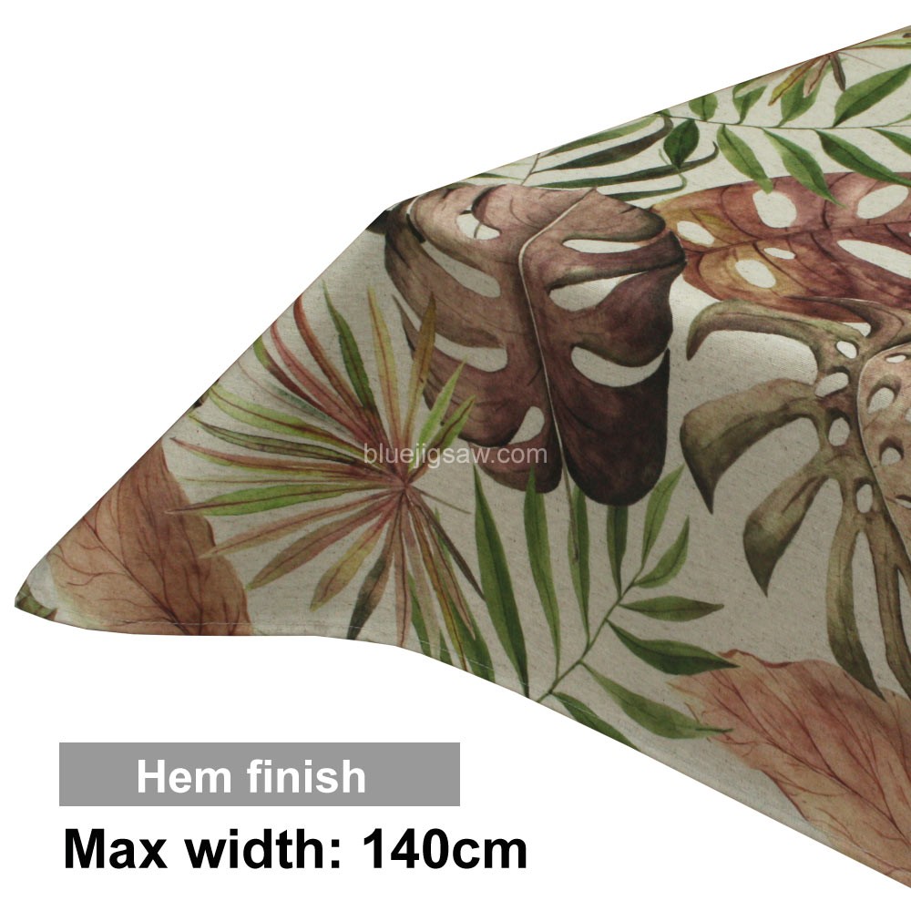 Acrylic Coated Tablecloth with Hem finish