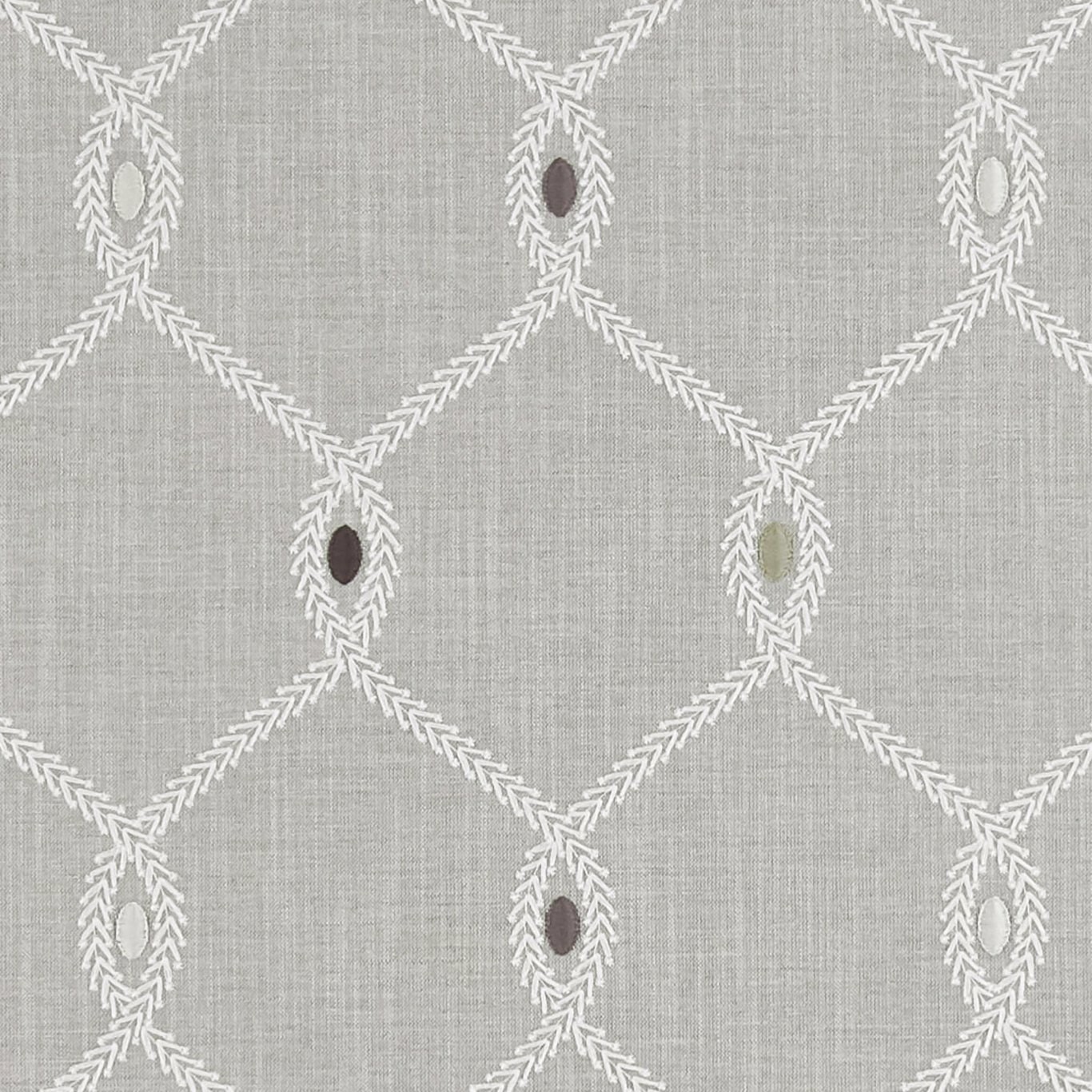 Clarke & Clarke Opus Silver Fabric Remnant