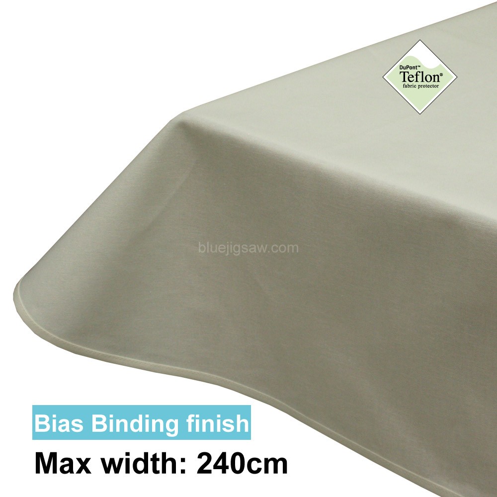 Acrylic Coated Tablecloth with Bias Binding