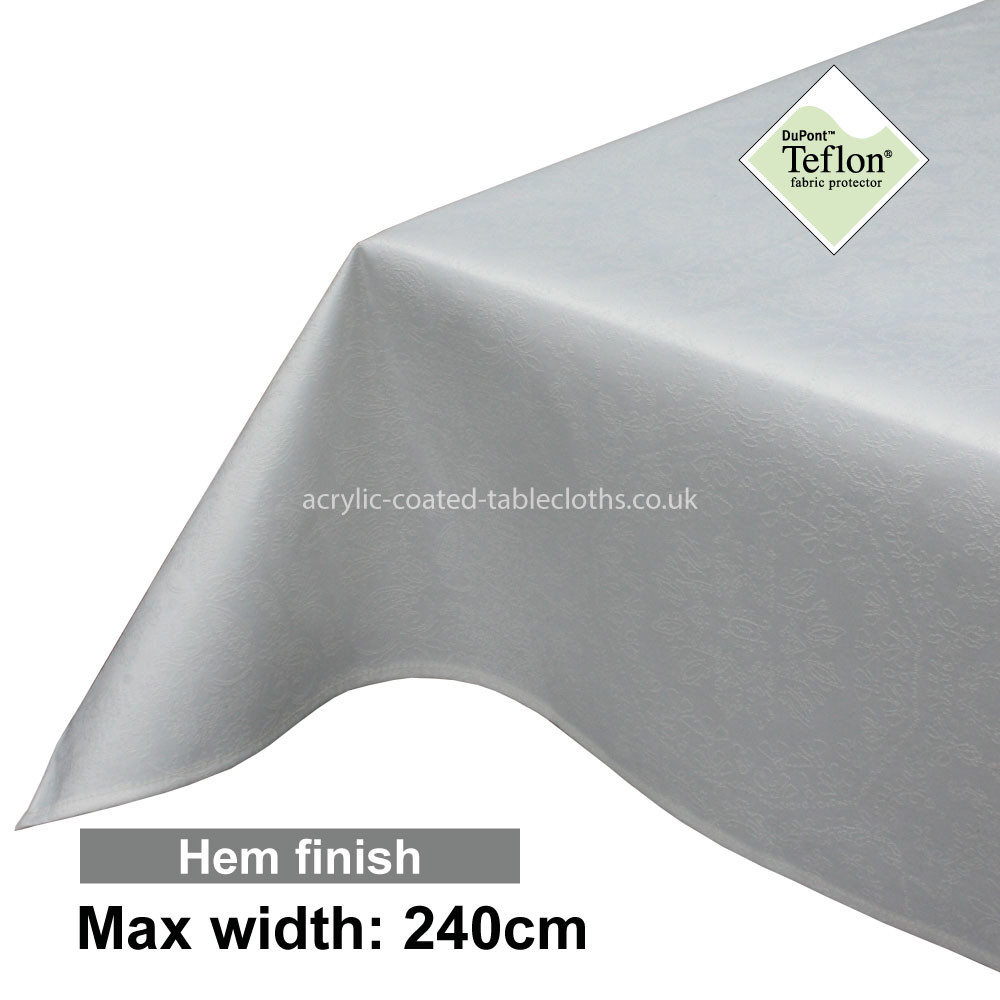 Acrylic Coated Tablecloth with Hem finish