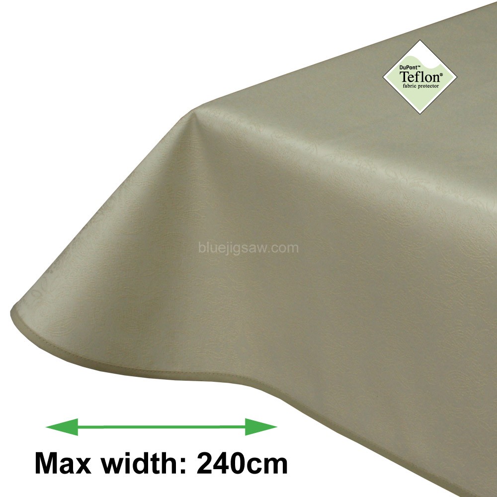 Vienna Sand Acrylic Coated Tablecloth
