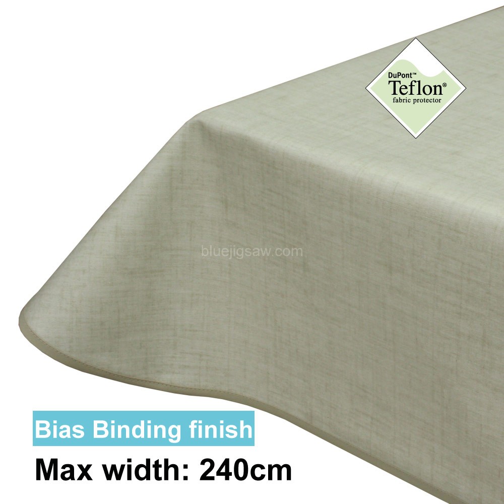 Acrylic Coated Tablecloth with Bias Binding