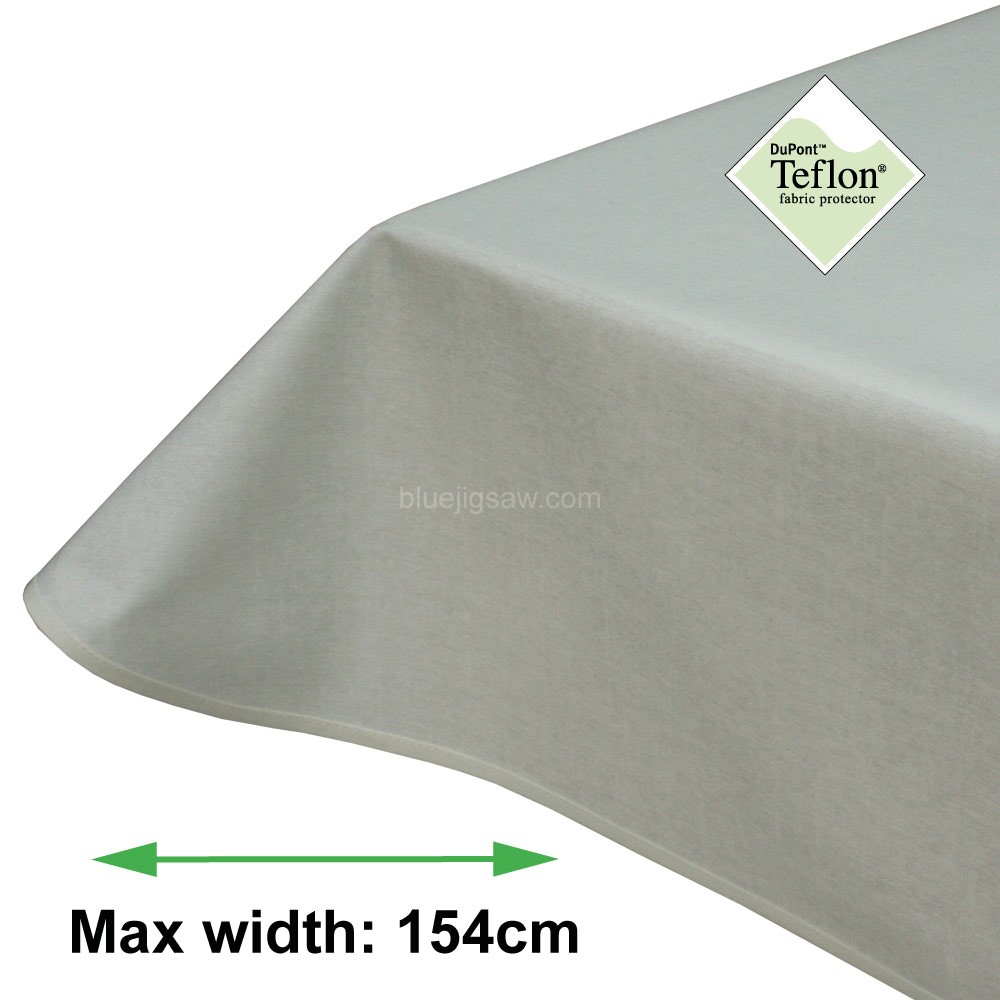Symphony Plain Vellum White Acrylic Coated Tablecloth with Teflon