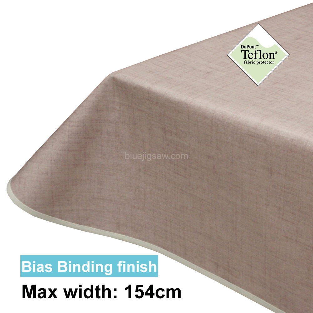 Acrylic Coated Tablecloth with Bias Binding